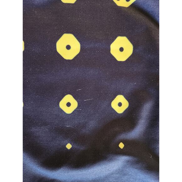 Grrrl Women's Geometric Shape Yellow & Blue Workout Leggings 47-54 XXL - Picture 8 of 8